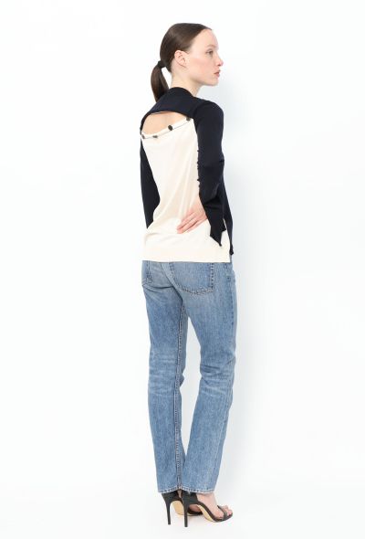 Céline 2015 Trompe l'Oeil Bicolor Sweater - 1