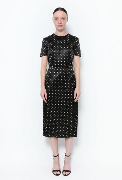                             Polka Dot Cotton Dress - 1