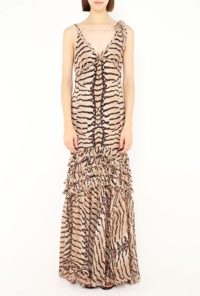 Roberto Cavalli 2004 Tiger Printed Crêpe Gown - 2