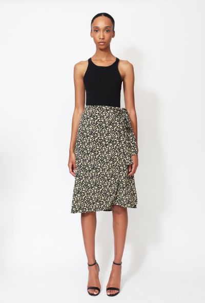Céline Pre-Fall 2016 Leaf Print Wrap Skirt - 1