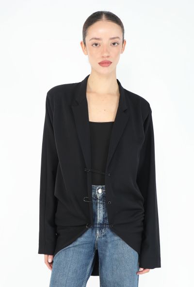 Yohji Yamamoto Late '80s Safety Pin Cutaway Blazer - 1