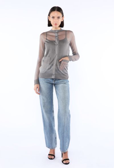 Saint Laurent Silk Knit Cardigan, 2024 - 1