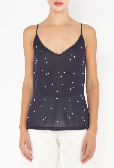 Chanel 2014 Pearl 'CC' Camisole - 1 Chanel 2014 Pearl 'CC' Camisole - 1