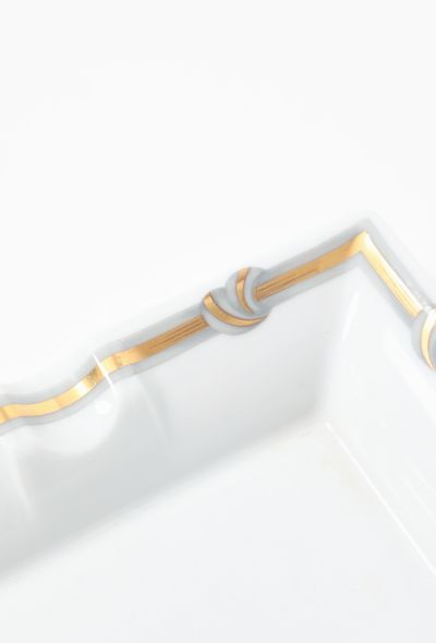Vintage Objects & Decor Christofle Ruban Or Limoges Ashtray - 2 Vintage Objects & Decor Christofle Ruban Or Limoges Ashtray - 2