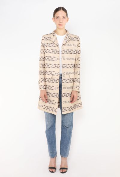 Chanel F/W 2001 Trompe L'Oeil Silk Trench - 1