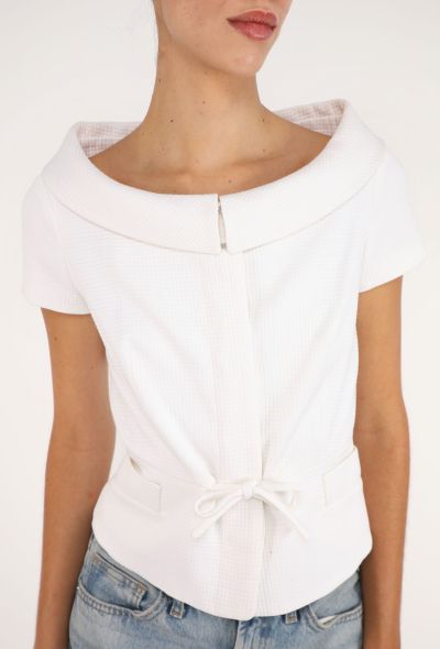 Dior Boatneck Drawstring Top - 2