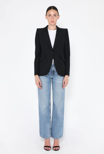 Alexander McQueen Leaf Crêpe Tailored Blazer, 2022 - 2