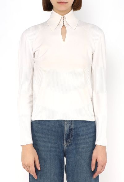 Chanel Cashmere Ribbed Knit Top - 1 Chanel Cashmere Ribbed Knit Top - 1