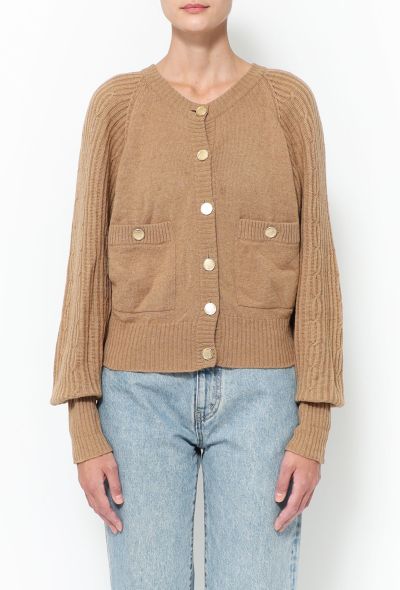 Chanel '90s Camel 'CC' Cardigan - 1 Chanel '90s Camel 'CC' Cardigan - 1