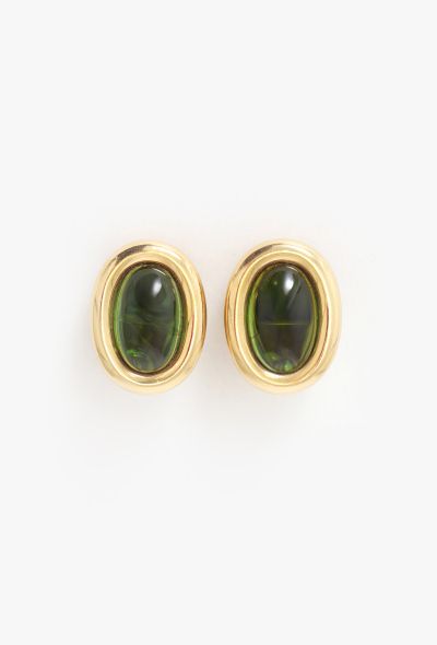 Vintage Fine Jewelry Poiray 18K Yellow Gold & Peridot Clip Earrings - 1 Vintage Fine Jewelry Poiray 18K Yellow Gold & Peridot Clip Earrings - 1