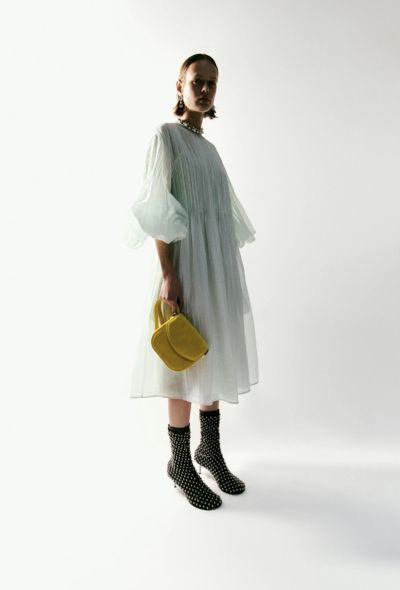Jil Sander Cotton Muslin Pleated Dress, Resort 2025 - 2