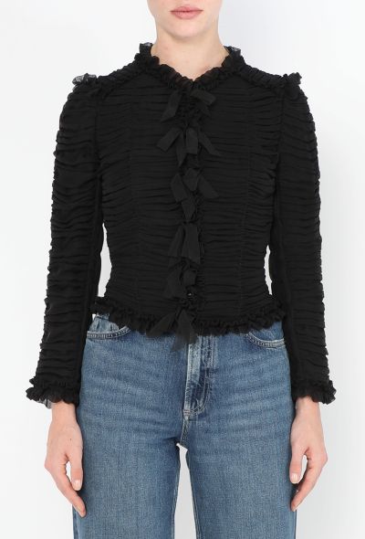 Chanel 2006 Ruched Chiffon Top - 1 Chanel 2006 Ruched Chiffon Top - 1