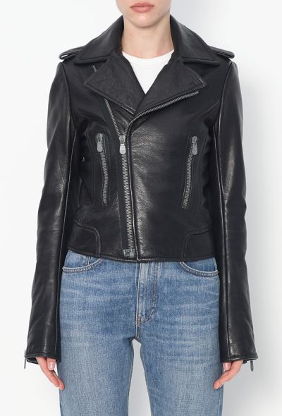 Balenciaga Classic Lambskin Biker Jacket - 1 Balenciaga Classic Lambskin Biker Jacket - 1