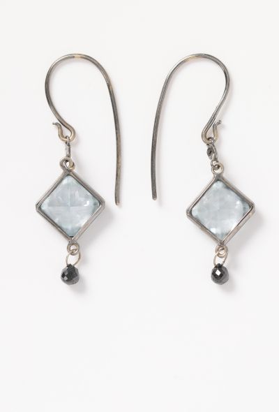 Vintage Fine Jewelry Aquamarine & Diamond Drop Earrings - 1 Vintage Fine Jewelry Aquamarine & Diamond Drop Earrings - 1