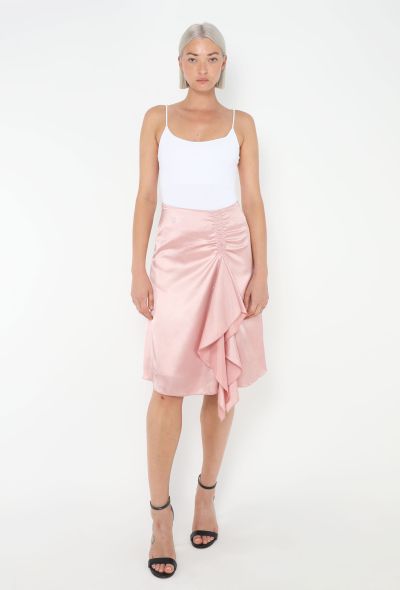 Gucci 2004 Ruched Charmeuse Skirt - 2 Gucci 2004 Ruched Charmeuse Skirt - 2