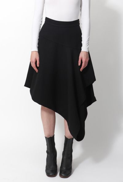                                         Asymmetrical Wool Skirt -2