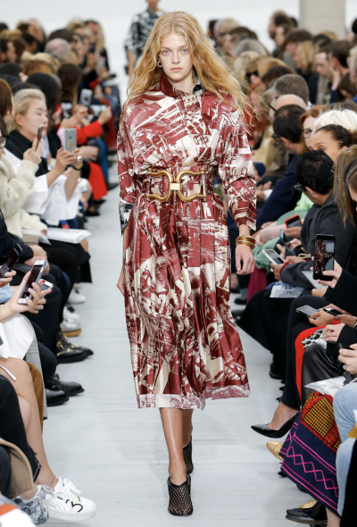 Céline S/S 2018 Factory Print Silk Tunic - 2