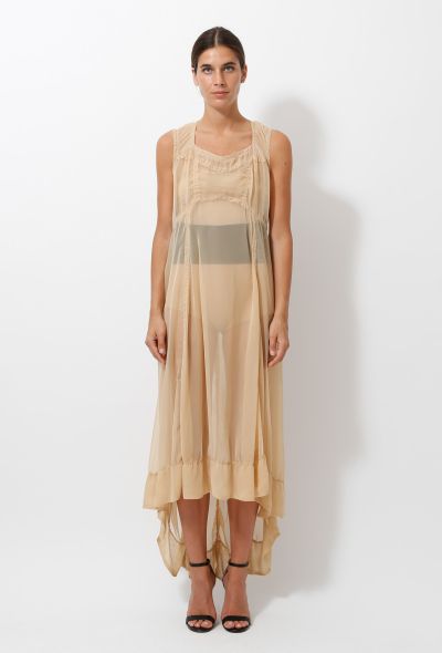                                         Nude Belted Dress-1