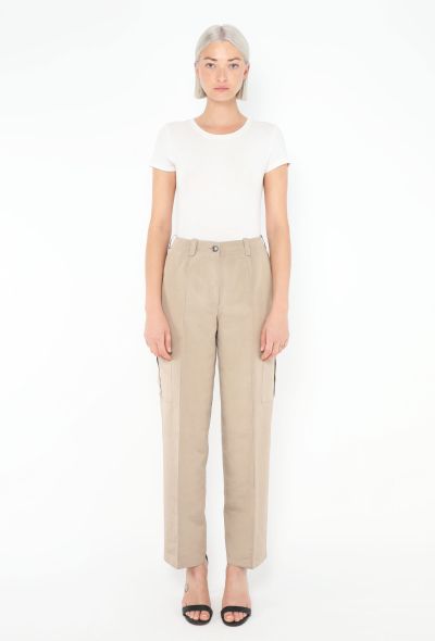 Chanel F/W 1996 Grosgrain Cargo Pants - 1