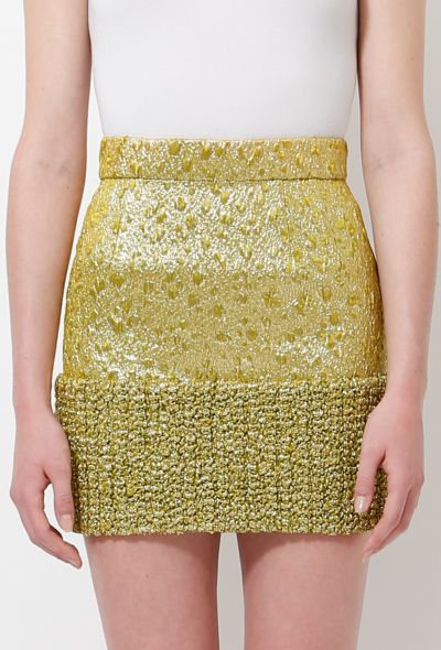                                         Textured Metallic Skirt -1