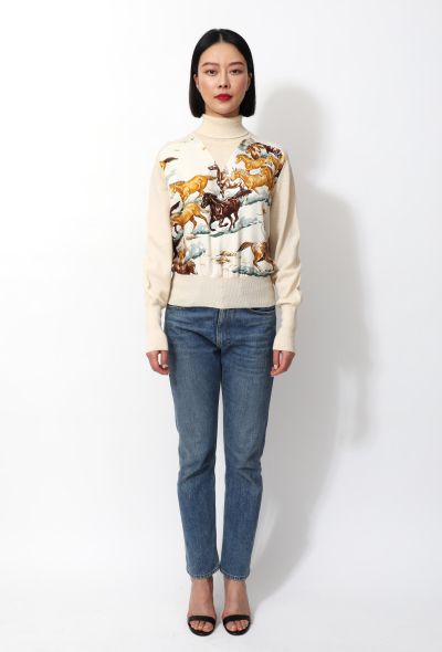                                         '70s 'Les Mustangs' Silk Sweater-2