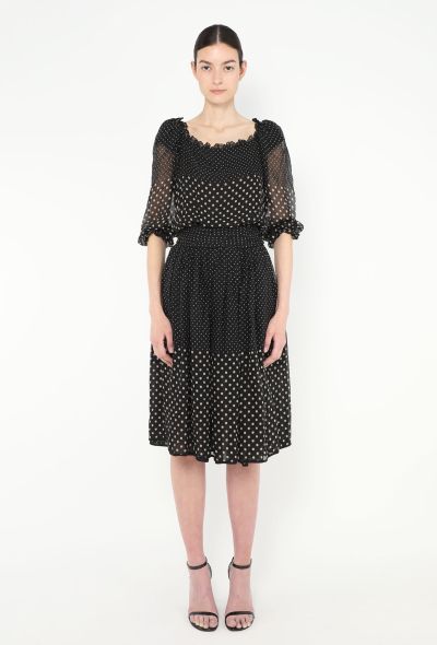 Valentino '70s Polka Dot Silk Dress - 2 Valentino '70s Polka Dot Silk Dress - 2