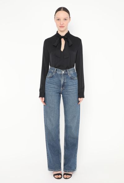 The Row Classic Silk Lavallière Blouse - 2