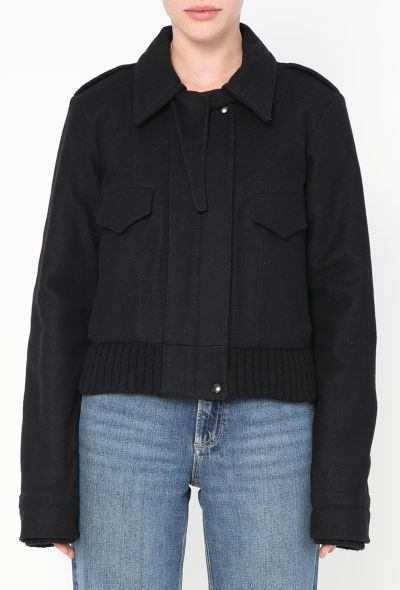Balenciaga 2002 Felted Bomber Jacket - 1 Balenciaga 2002 Felted Bomber Jacket - 1