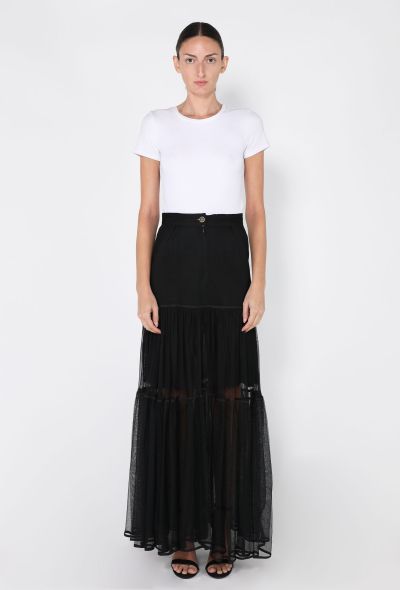 Chanel Tiered Chiffon Skirt, F/W 1991 - 1