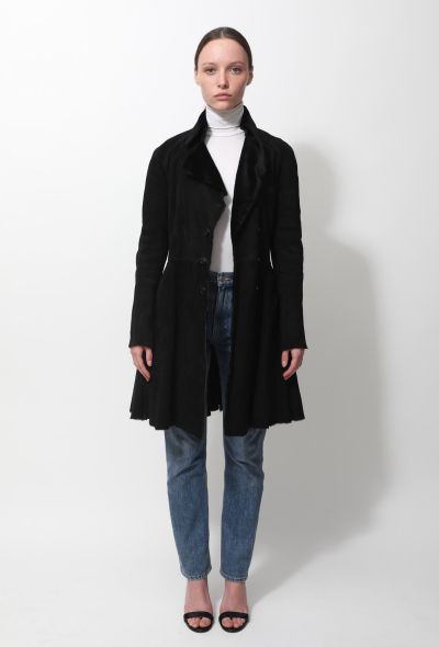 Alaïa Shearling Flared Coat - 1 Alaïa Shearling Flared Coat - 1