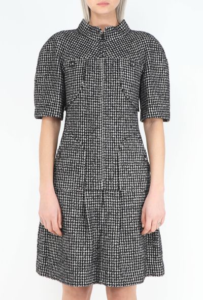 Chanel 2014 Tweed Houndstooth Dress - 2