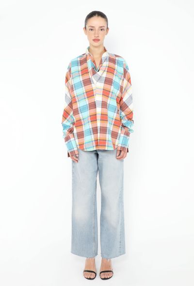 Céline F/W 2013 Tartan Cowl-Neck Tunic - 1