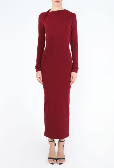 Dolce & Gabbana '80s Jersey Draped Bodycon Dress - 2