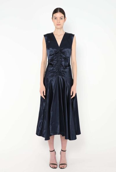 Céline F/W 2016 Ruched Charmeuse Dress - 1 Céline F/W 2016 Ruched Charmeuse Dress - 1