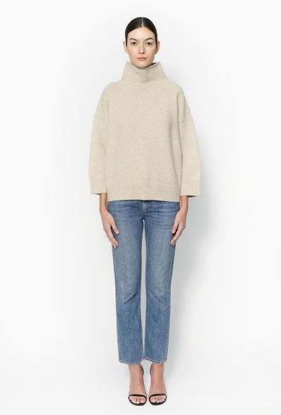                             High Neck Knit Sweater-1