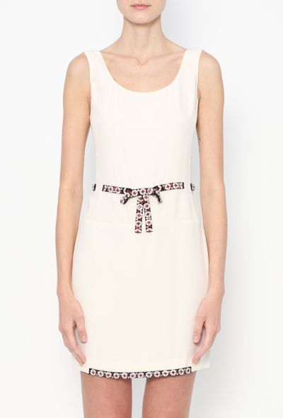 Prada Embellished Bow Crêpe Dress - 1 Prada Embellished Bow Crêpe Dress - 1