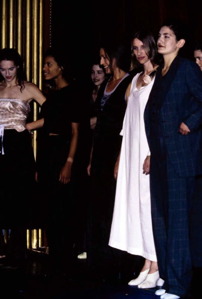                                         S/S 1995 'Création de Paris' Slip Dress-2