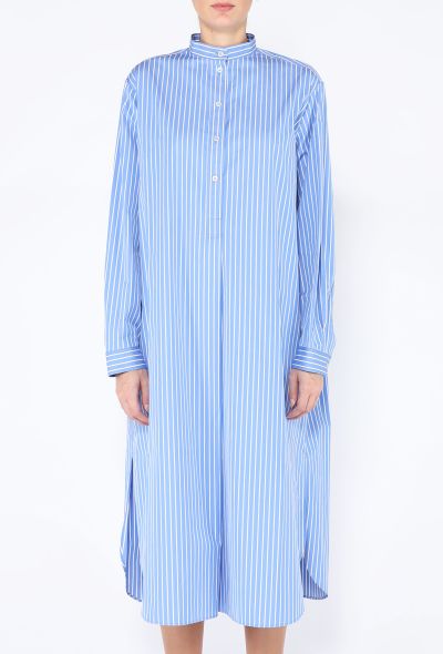The Row Karl Striped Cotton Shirtdress - 2