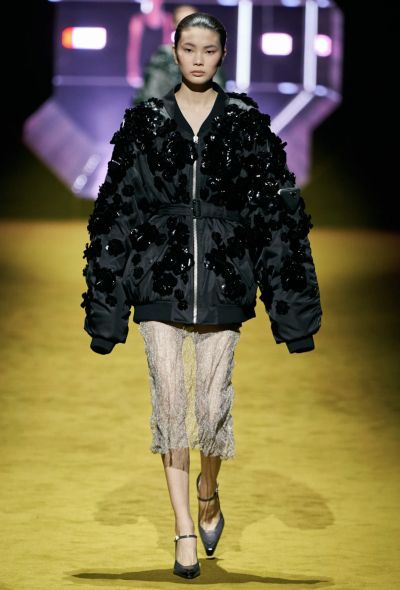 Prada F/W 2022 Re-Nylon Opera Bomber Jacket - 2 Prada F/W 2022 Re-Nylon Opera Bomber Jacket - 2