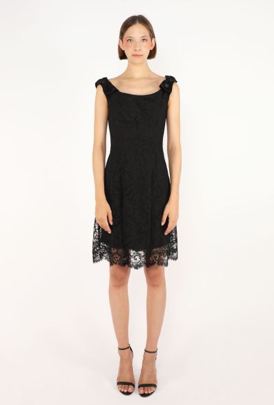Jacques Fath Lace Bow Dress, 1990s - 1