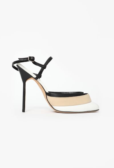Manolo Blahnik Tiered Rebord Stiletto Pumps - 1