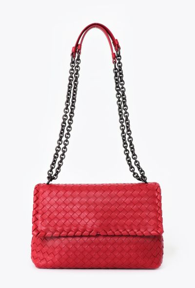 Bottega Veneta Olimpia Red signature Intrecciato leather Shoulder Bag - 2