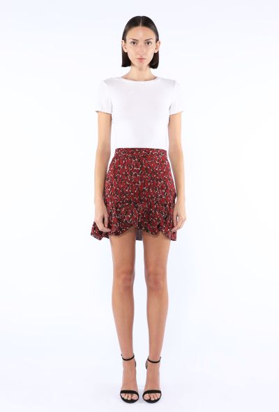 Saint Laurent Printed Ruffle Skirt, 2025 - 2