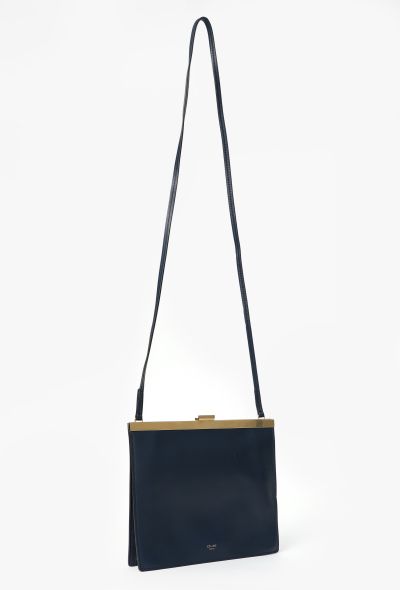 Céline Mini Leather Clasp Bag - 2