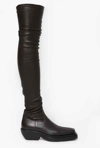 Bottega Veneta F/W 2020 Leather Western Boots - 1 Bottega Veneta F/W 2020 Leather Western Boots - 1