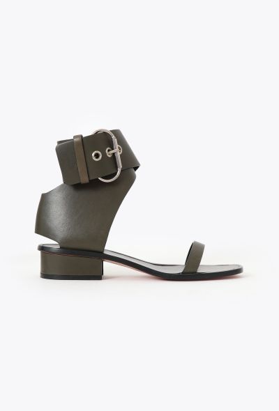 Céline Leather Gladiator Sandals - 1