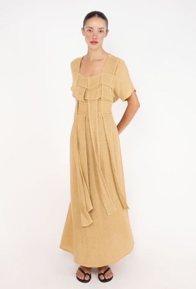 Basketweave Bouclé Maxi Dress - 1