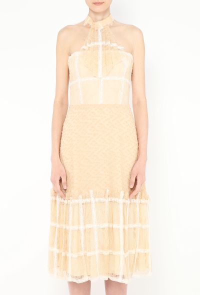 Rodarte Ruffled Lace Halter Dress - 2