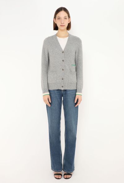 Céline Cashmere Stacked Pocket Cardigan - 2