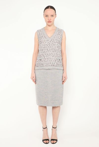 Chanel F/W 2004 Iridescent Bouclé Ensemble - 1